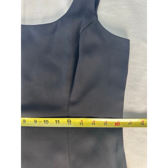 Vintage Chelsea Nites Women's sz 10 Black Swing Dress Flowy Flirty Classic 90s - Picture 5 of 11